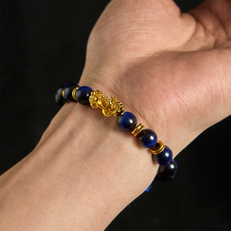 The Focused Sentinel Tiger Eye Pixiu Bracelet