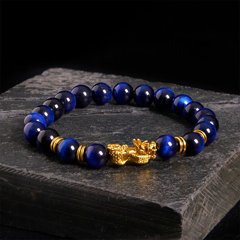 The Focused Sentinel Tiger Eye Pixiu Bracelet