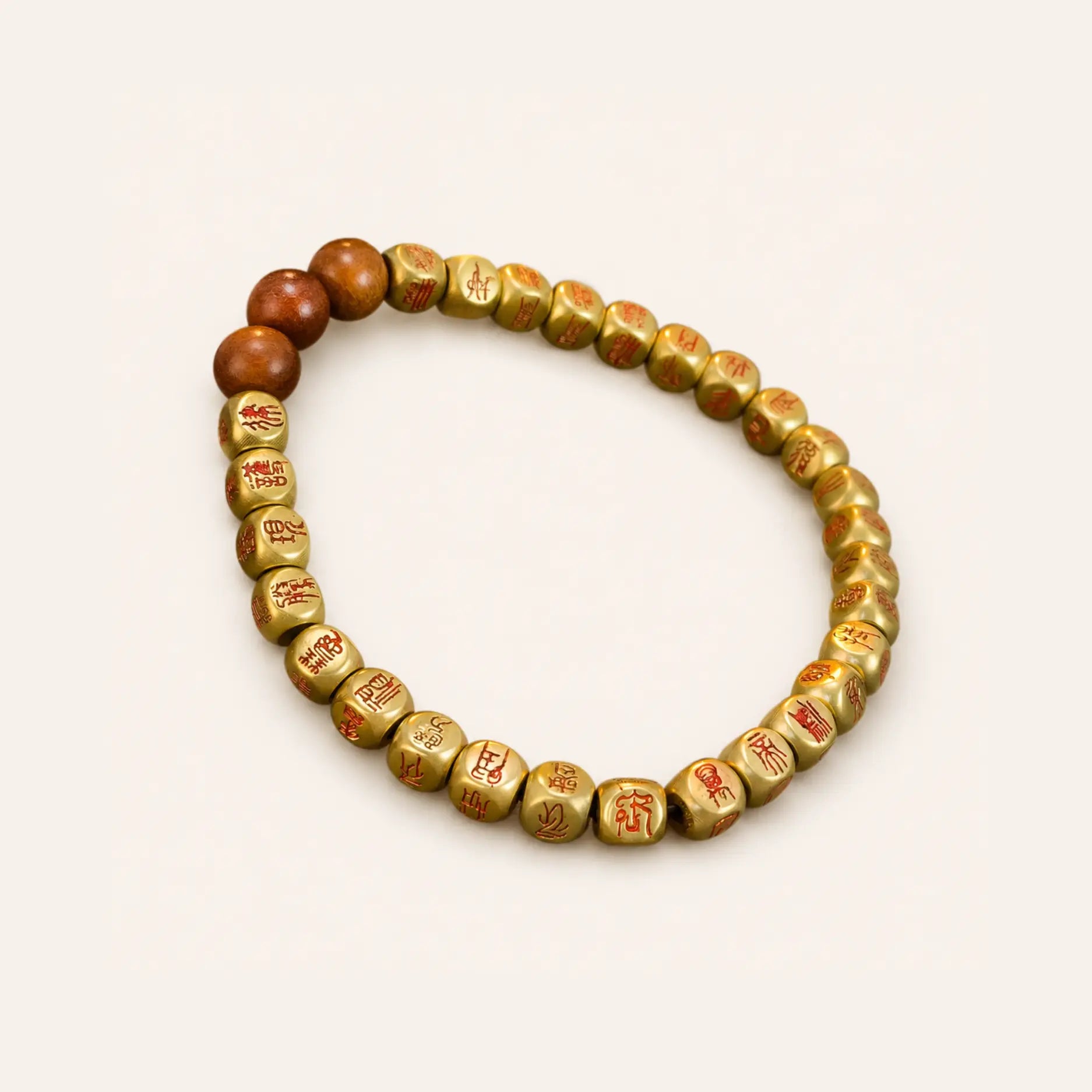 Brass Symbol Protection Bracelet