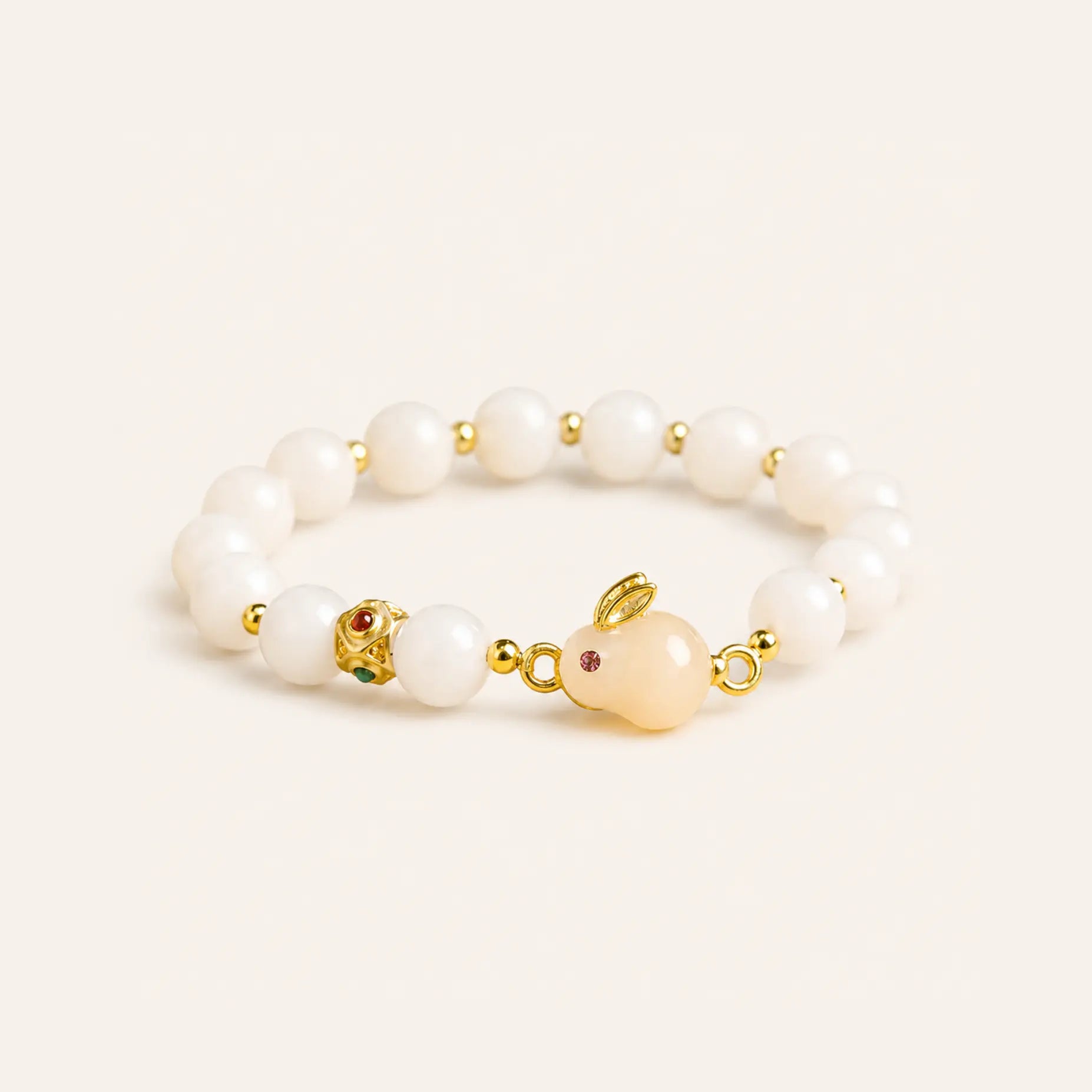 Golden Rabbit Jade Bracelet
