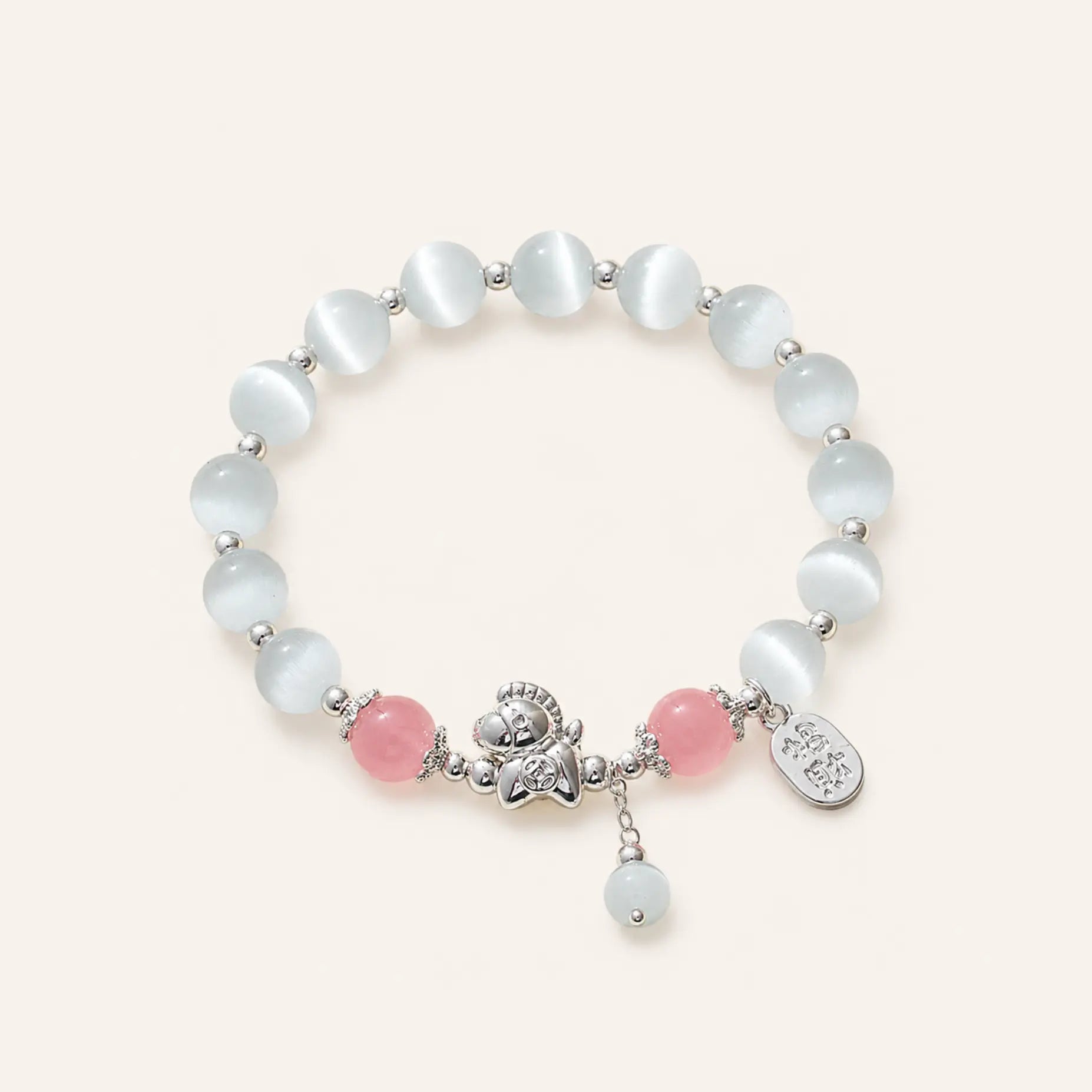 Crystal Zodiac Horse Charm Bracelet