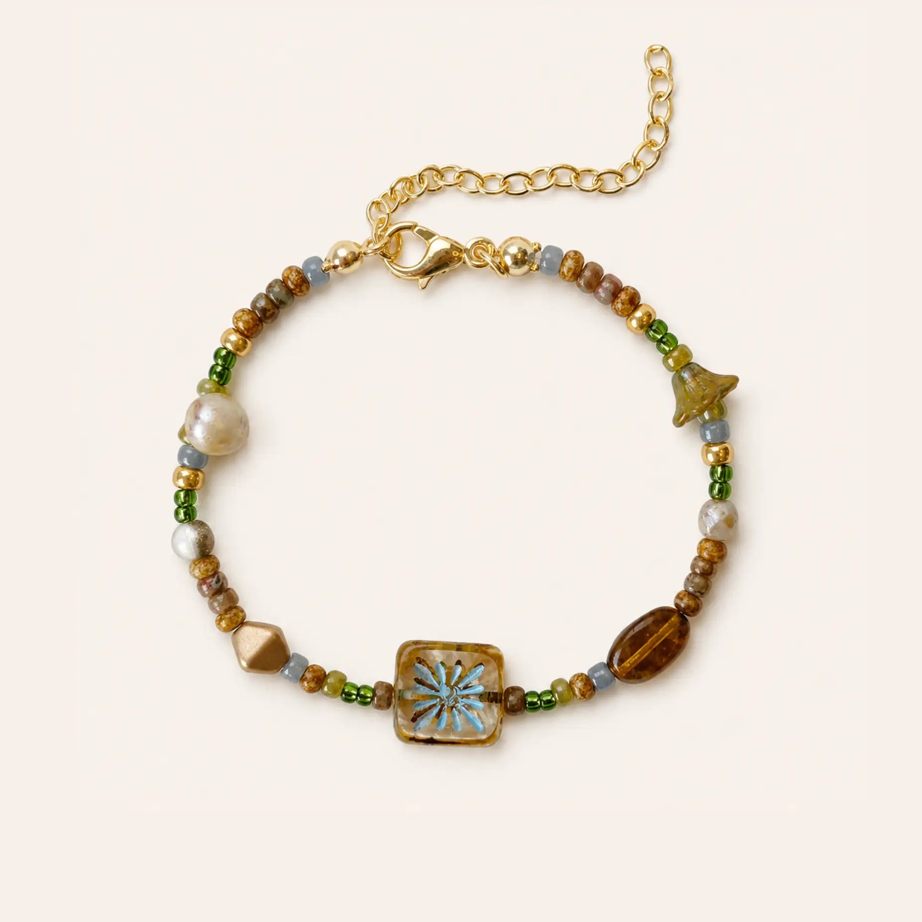 Maillard Czech Glass Bead Bracelet