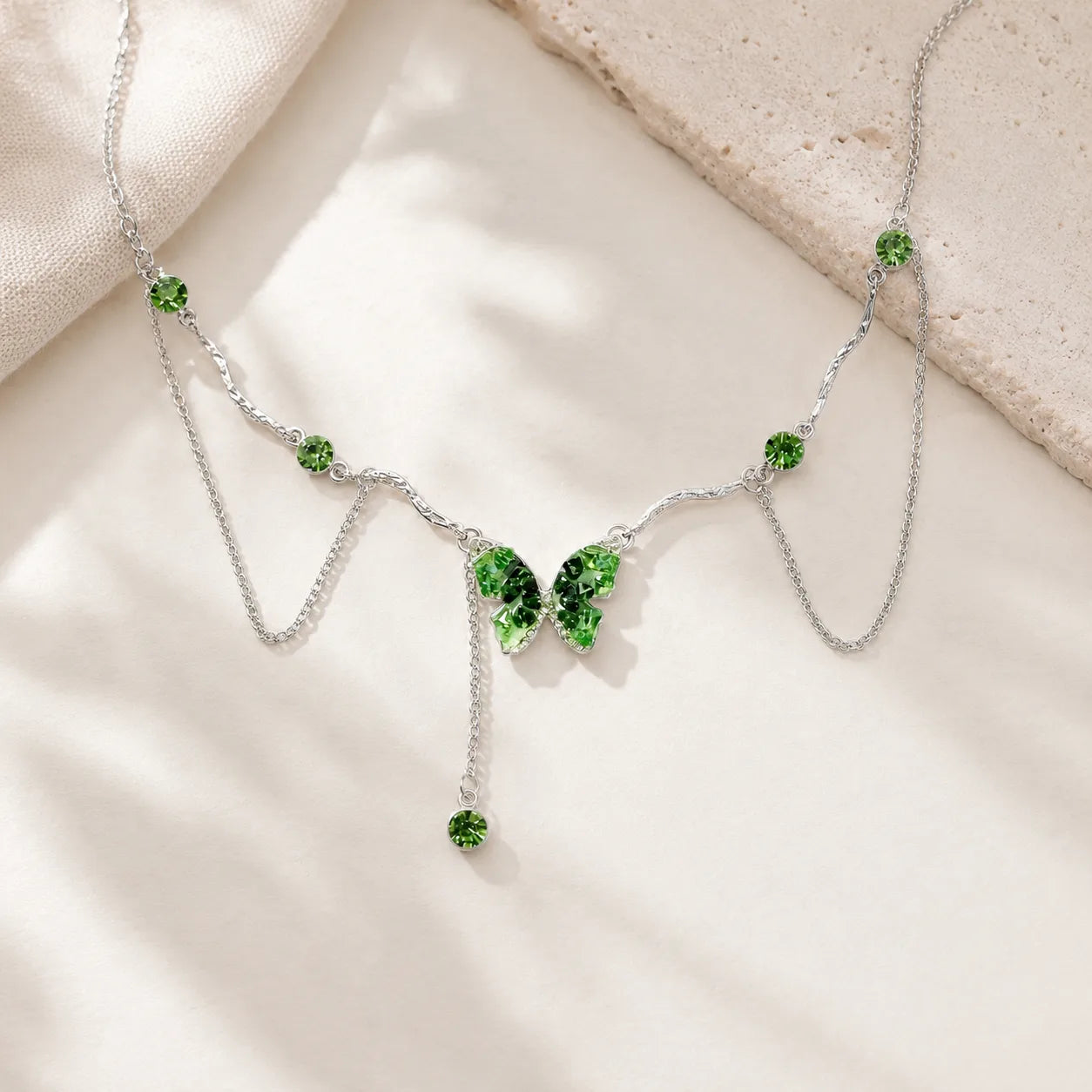 Vintage Renewal Butterfly Necklace