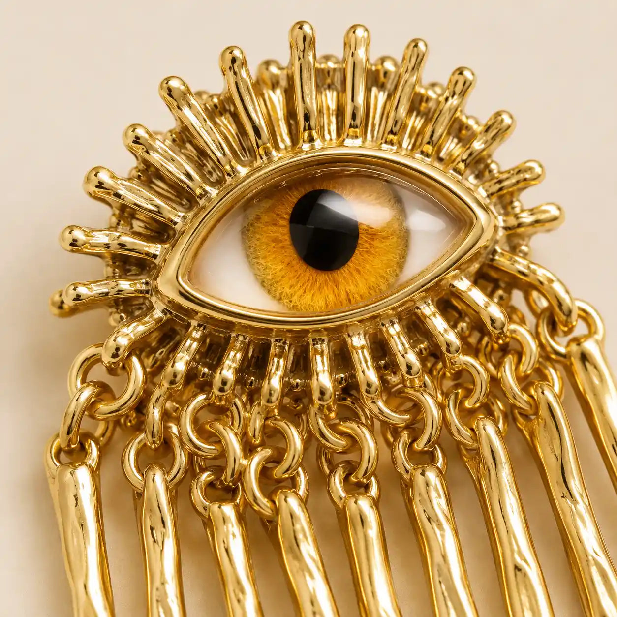 Vintage Protective Evil Eye Brooch