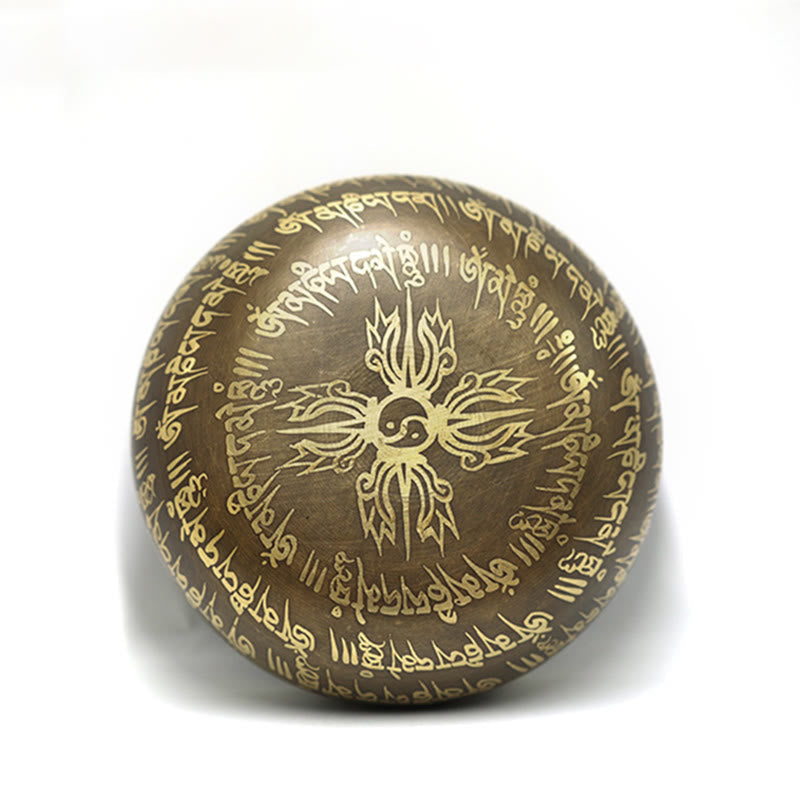 Tibetan Sacred Bronze Meditation Sound Bowl Set