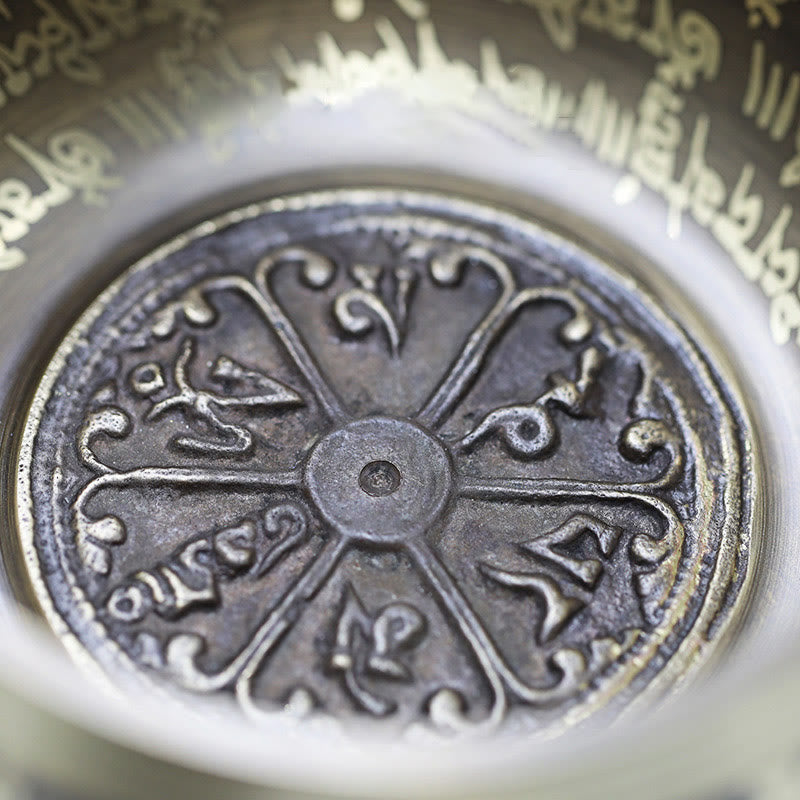 Tibetan Sacred Bronze Meditation Sound Bowl Set