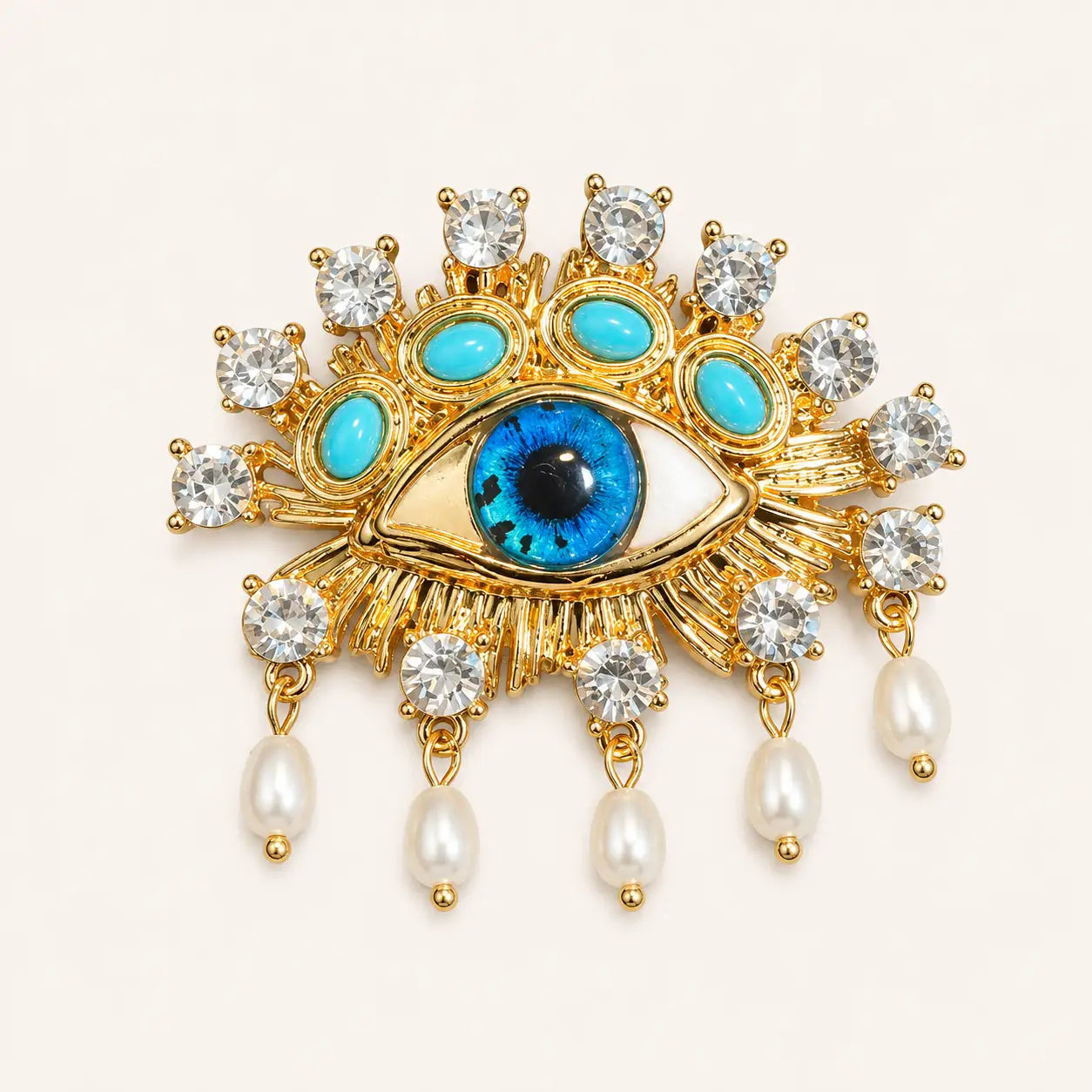 Protective Evil Eye Brooch
