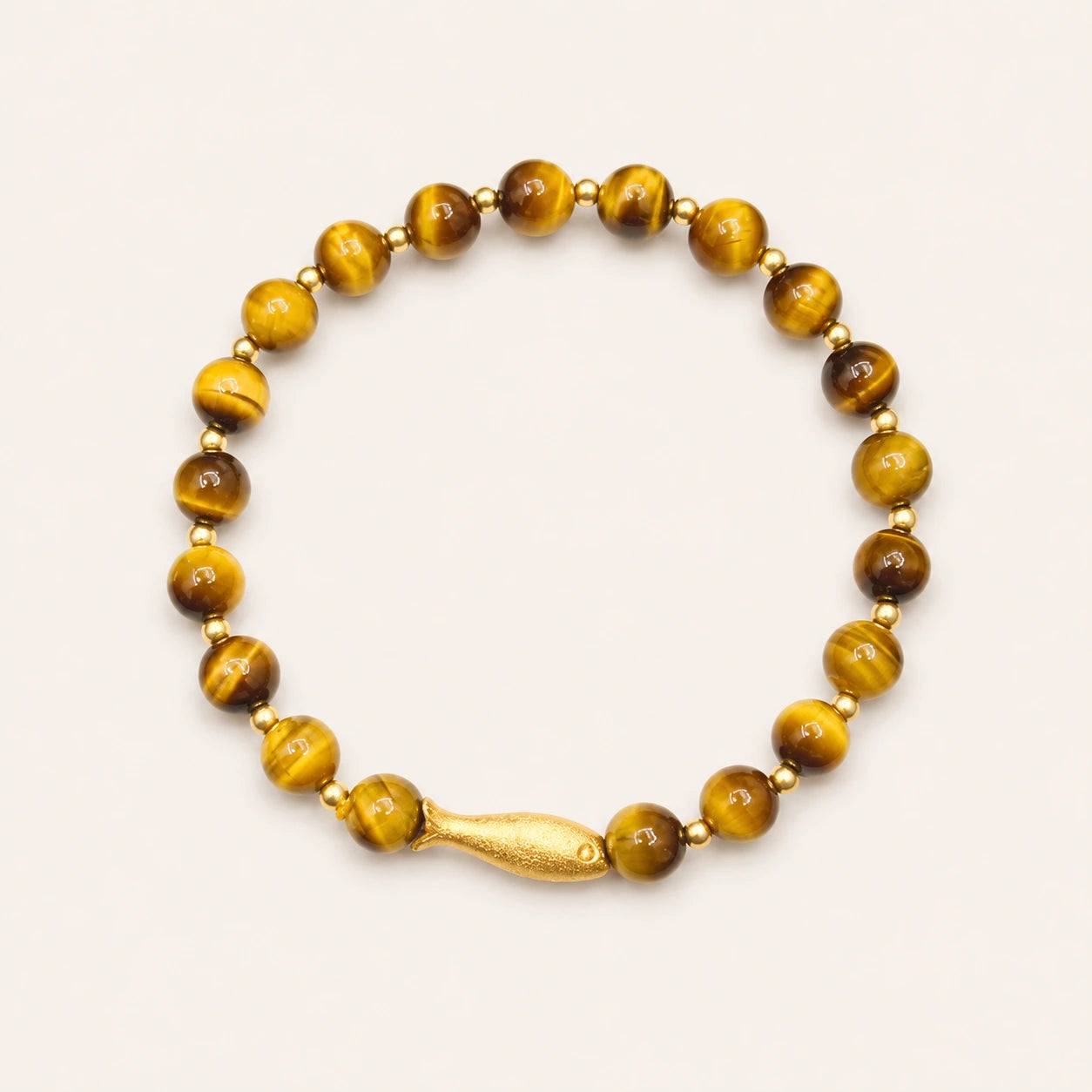 Prosperity Tiger Eye Goldfish Bracelet