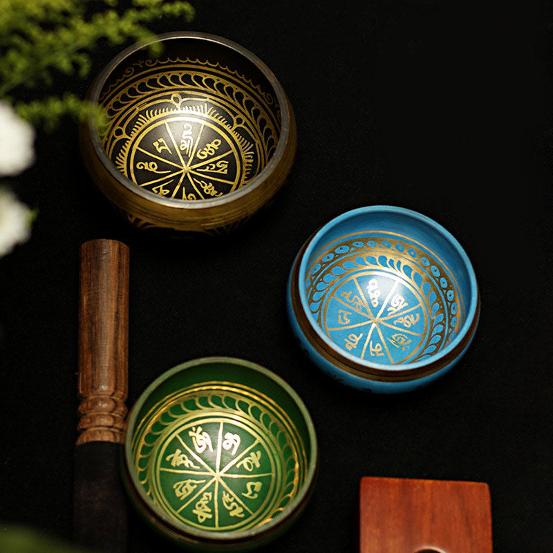 Artisanal Hand-Hammered Healing Sound Bowl Set