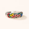 Five Emperor Coin Enamel Ring