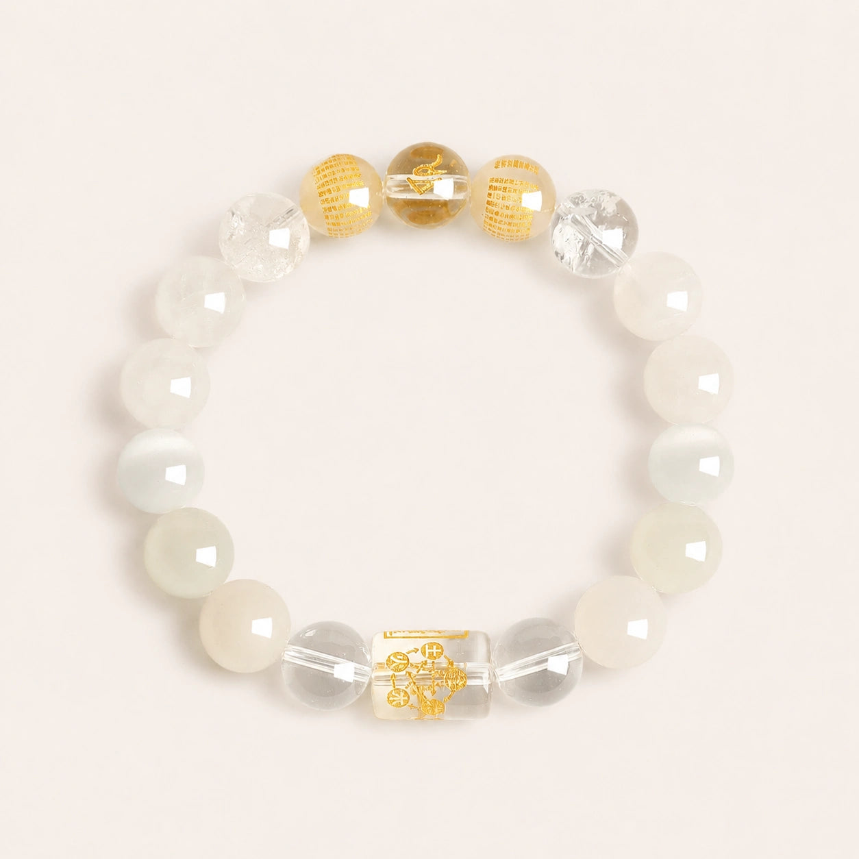 Golden Clarity Five Elements Bracelet