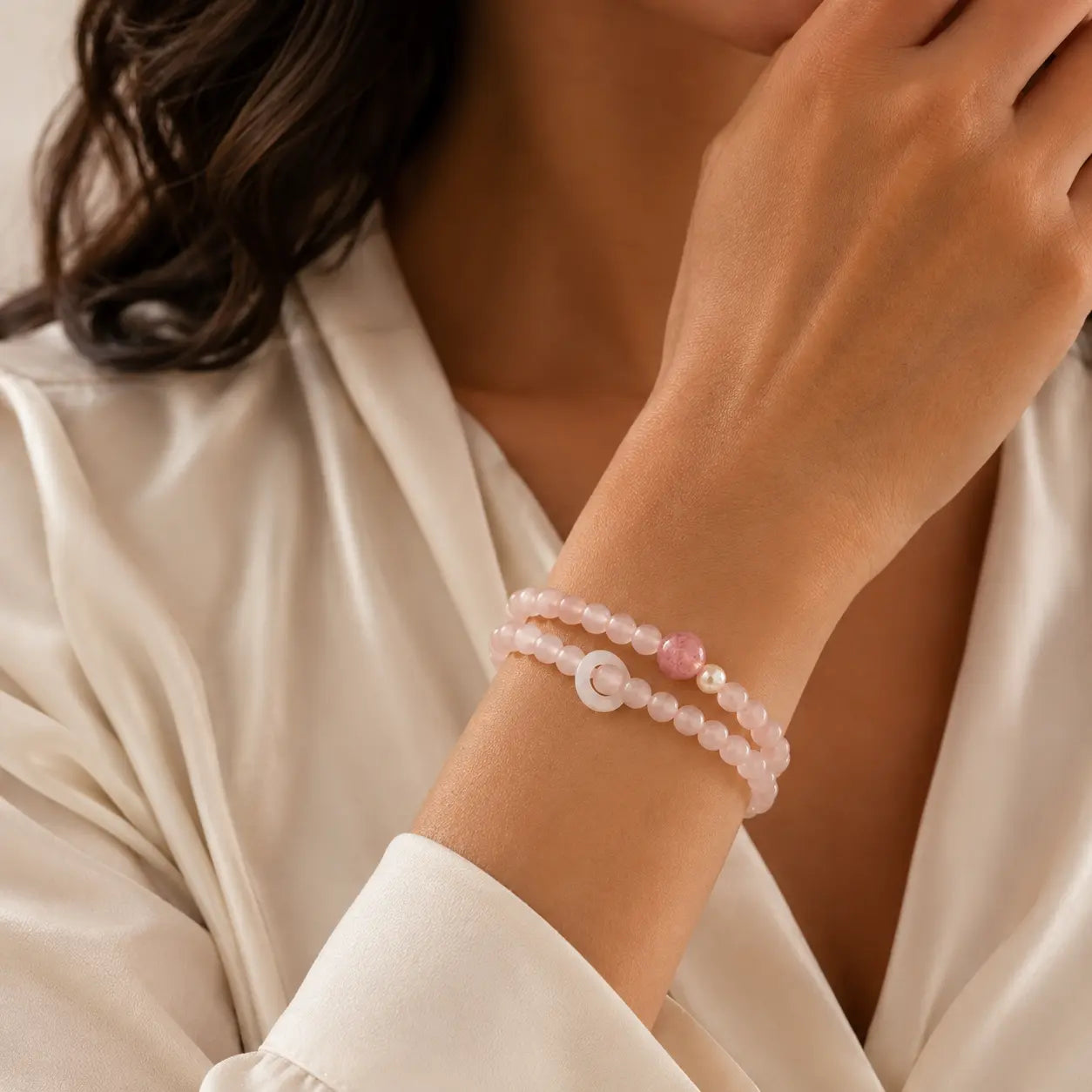 First Glance Strawberry Quartz Bracelet