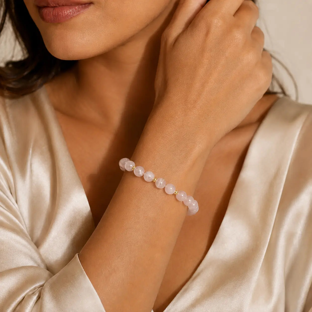 Soft Pink Cat Eye Bracelet