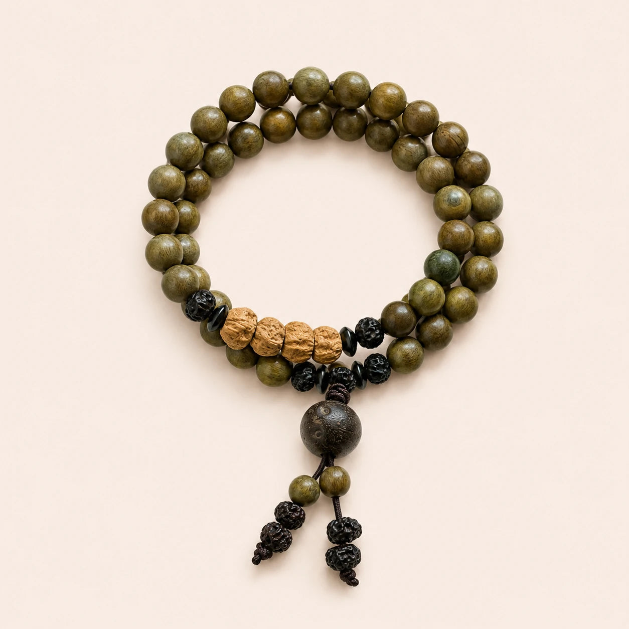 Green Sandalwood Seed Handheld Beads