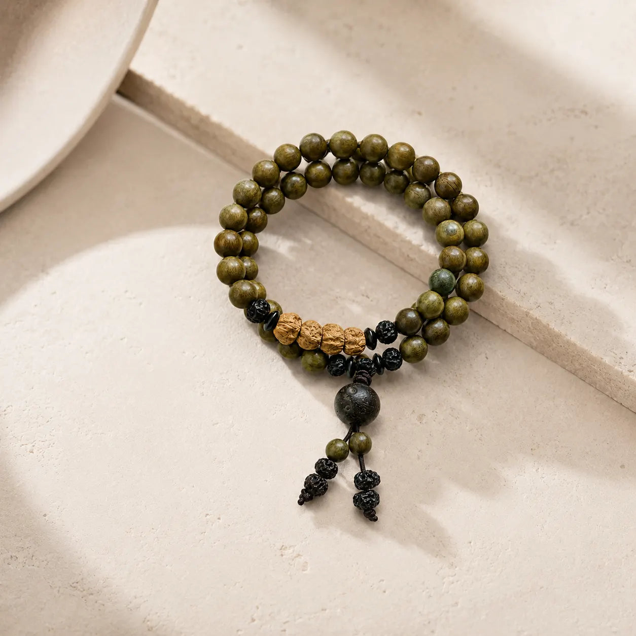 Green Sandalwood Seed Handheld Beads