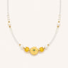 Amber Pearl Bead Necklace
