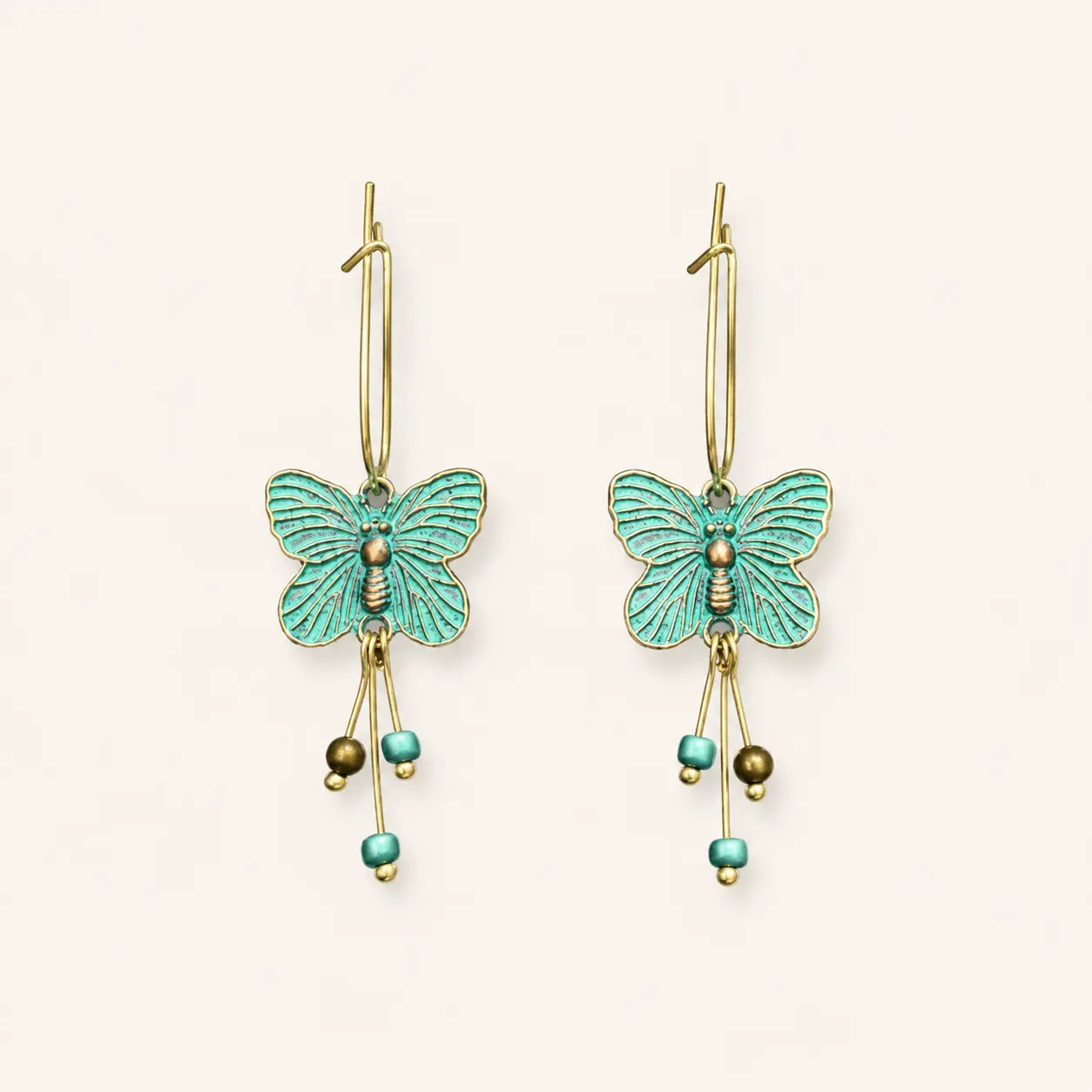 Bohemian Butterfly Drop Earrings