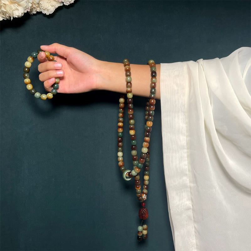 Full-Length Bodhi Seed 108 Mala Beads for Calm & Wisdom – TheFuMaster