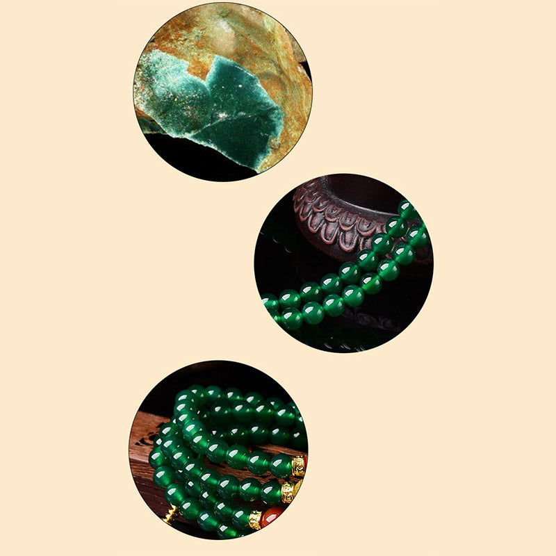 Green Agate Success Alignment Mala