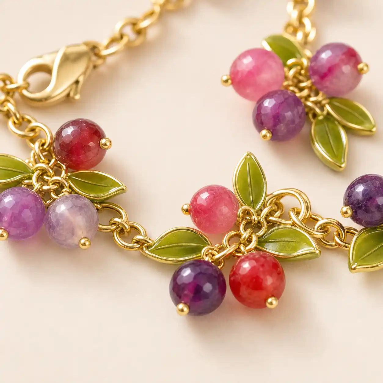 Glazed Grape Love Bracelet detail view