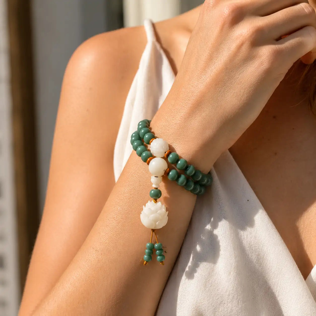 Spiritual jewelry image with calm intention and Eastern symbolism by TheFuMaster