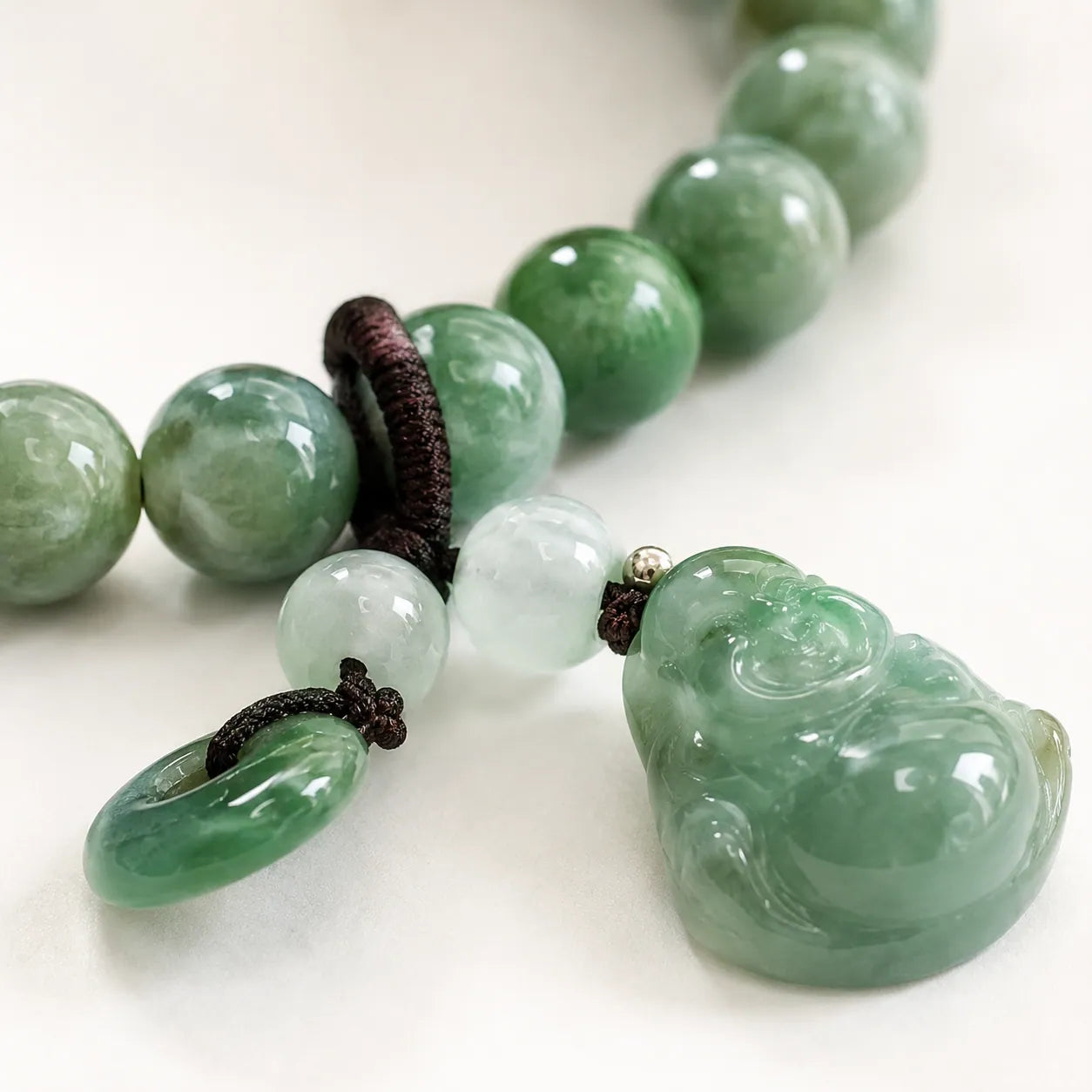 Laughing Fortune Jade Bracelet