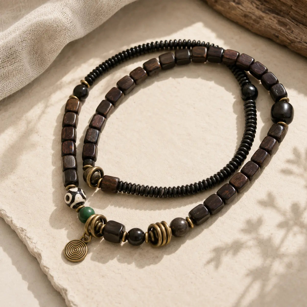 Black Ebony Protection Bead Bracelet