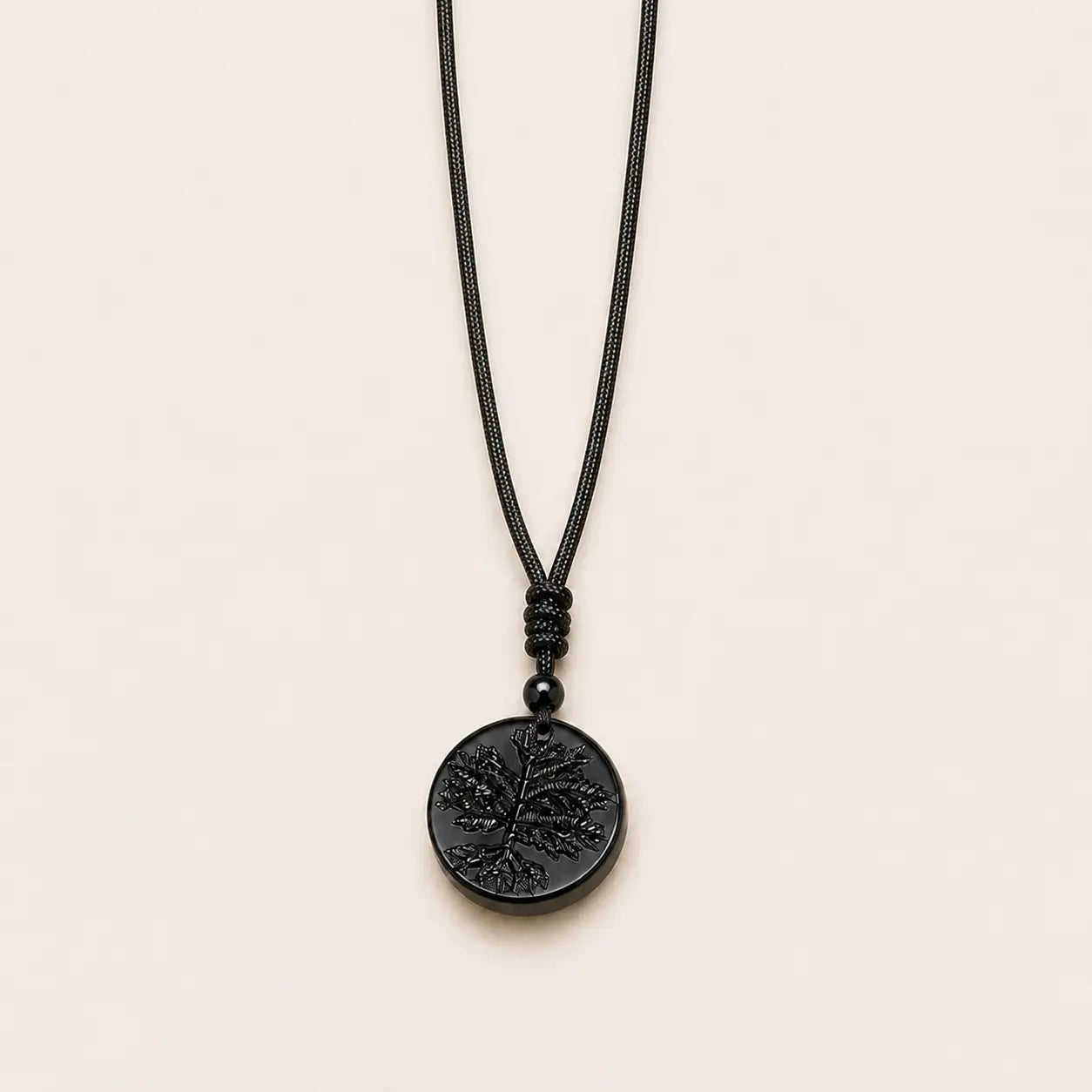 Obsidian Tree of Life Necklace