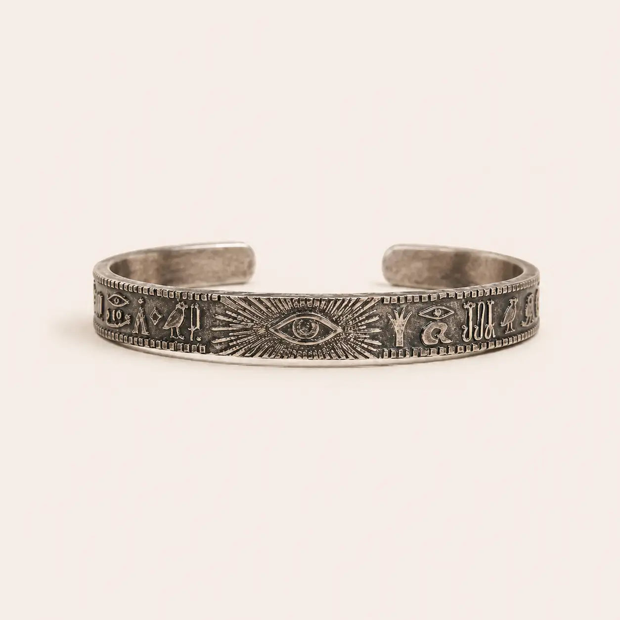 Tibetan Silver Eye Cuff Bracelet