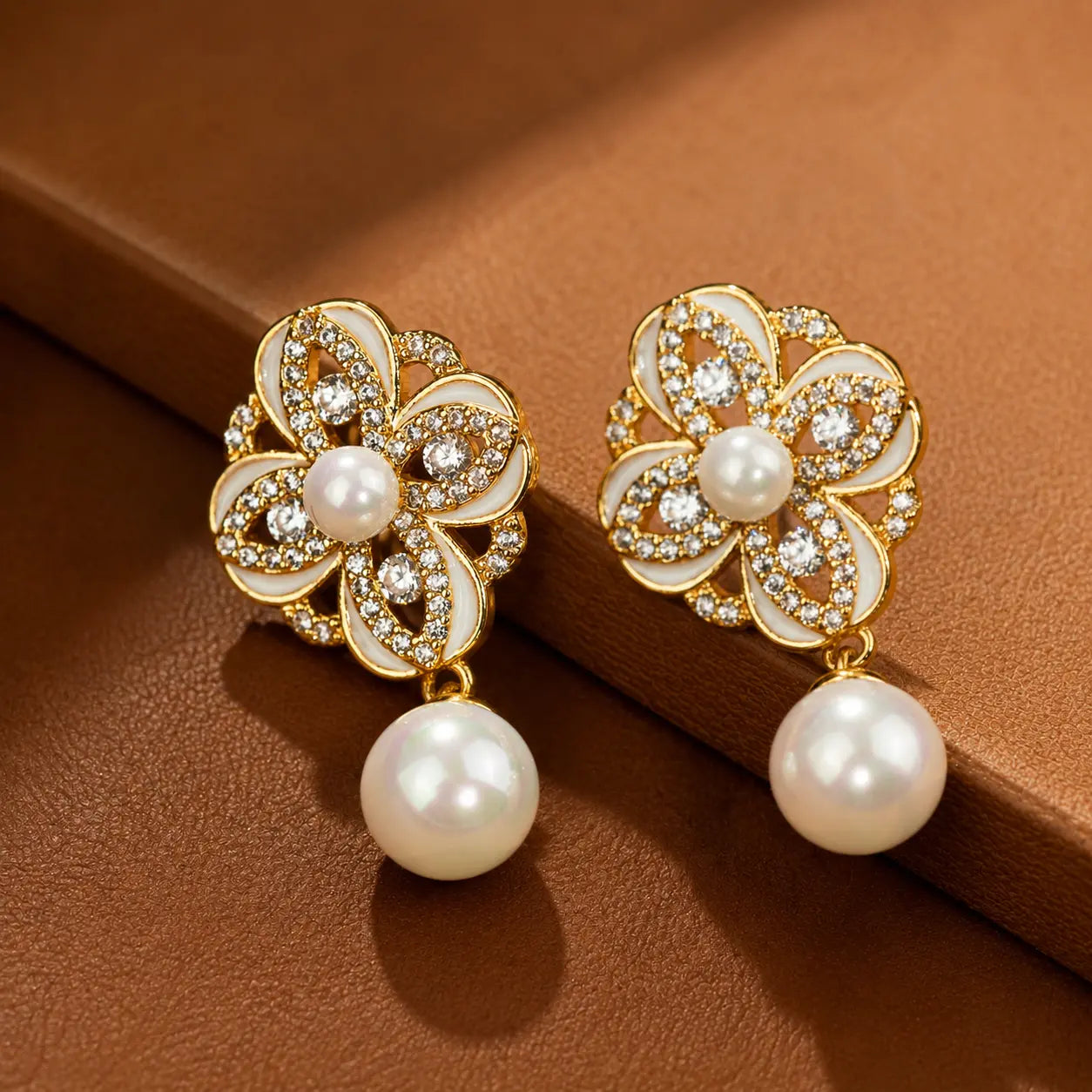 Pearl Flower Calm Earrings