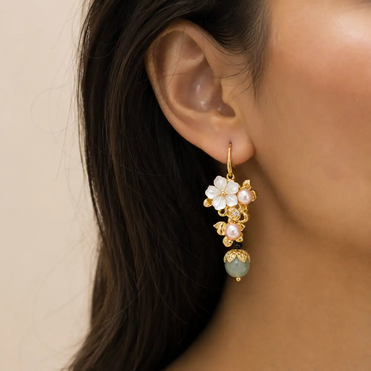 Tridacna Flower Earrings