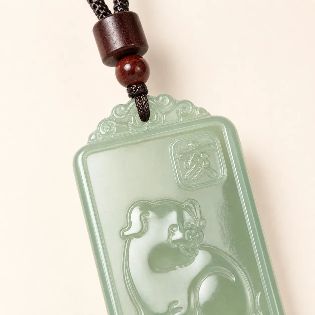 Dongling Jade Zodiac Pig Pendant