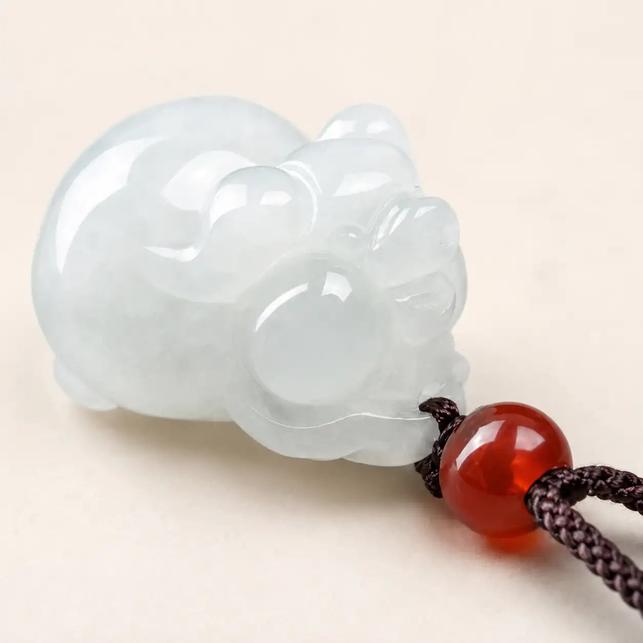 Jade Zodiac Pig Pendant