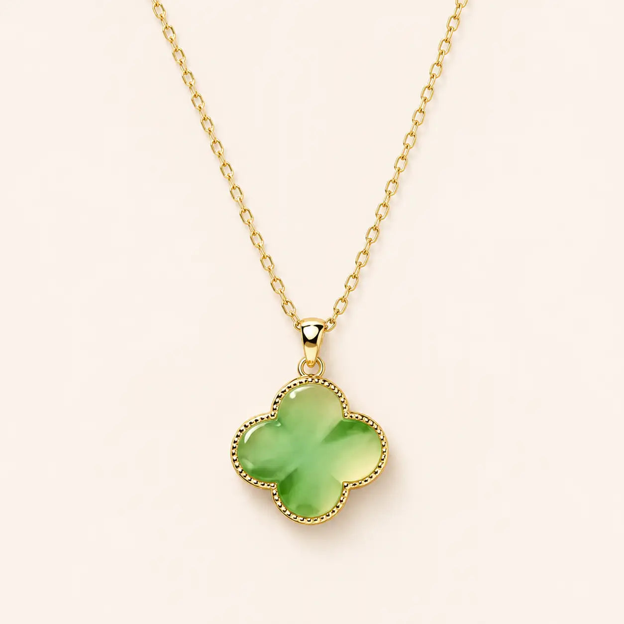 Jade Clover Necklace