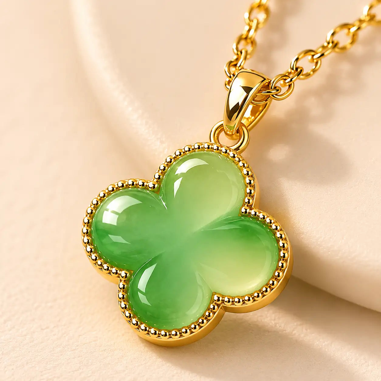 Jade Clover Necklace