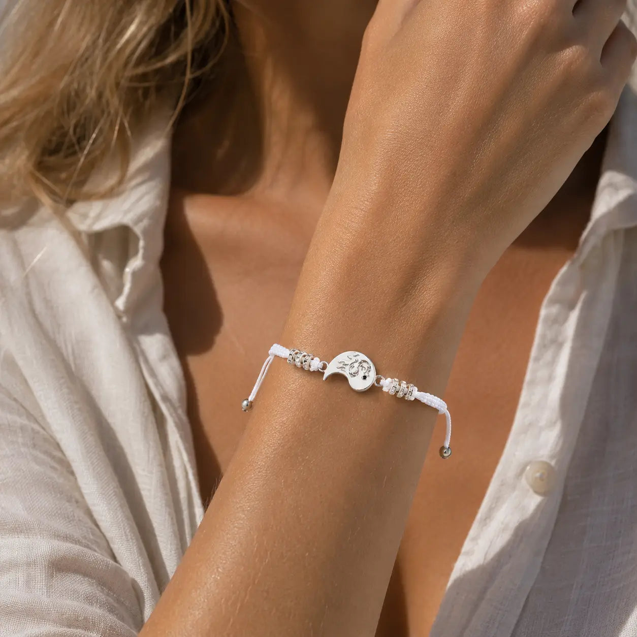 Two Sides Yin Yang Couple Bracelet Set