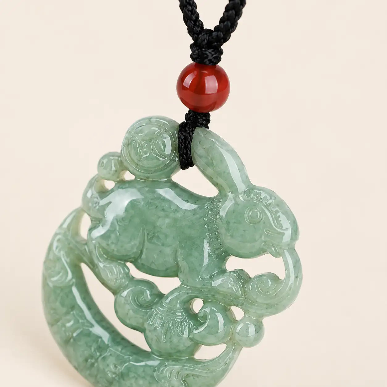Natural Jade Rabbit Pendant