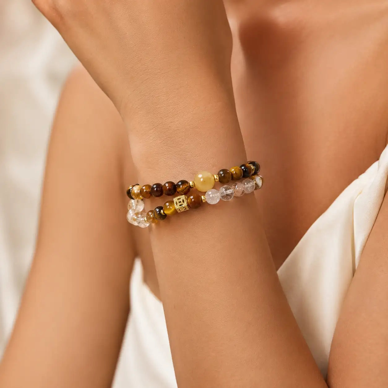 Agarwood Citrine Wealth Bracelet