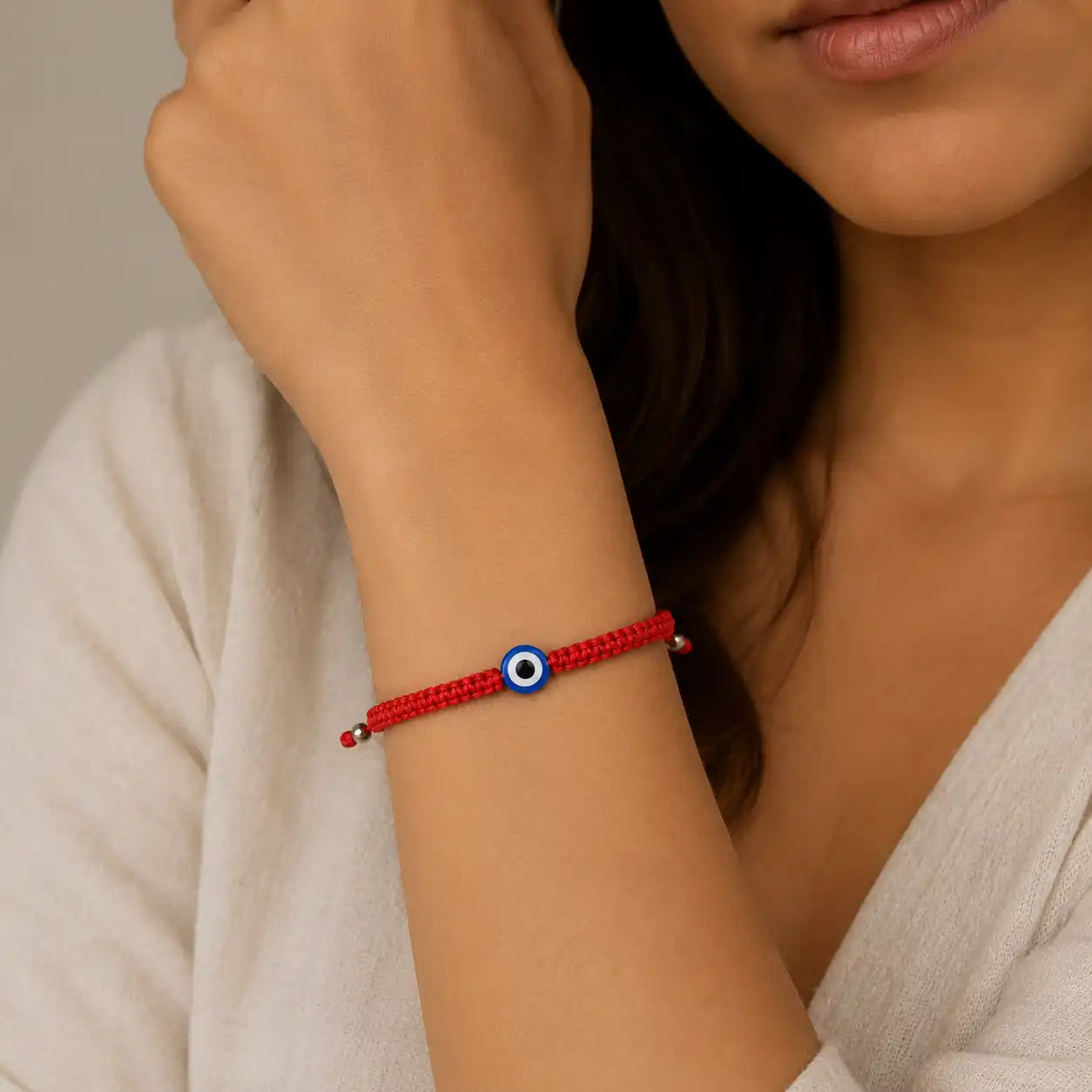 Red Rope Evil Eye Bracelet