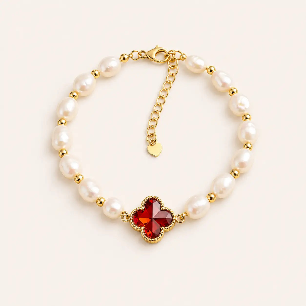 Pearl Clover Luck Bracelet