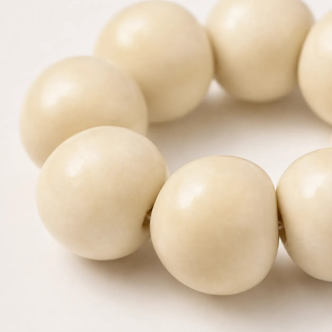 Mangosteen Bodhi Root Handheld Beads shown from another angle with bodhi