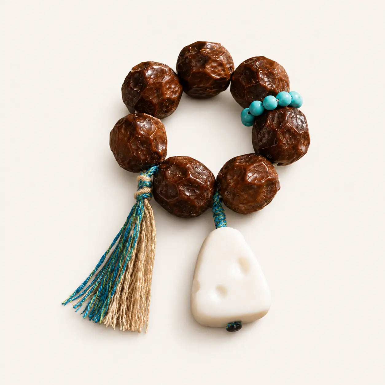 Purple Bodhi Finger Beads with bodhi