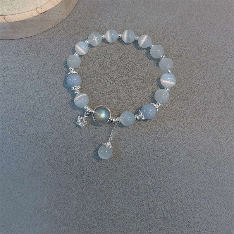 Star and Moon Energy Bracelet with Cat’s Eye and Moonstone – TheFuMaster