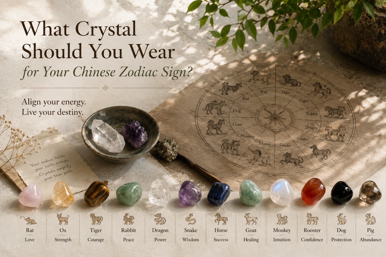 What Crystal Should You Wear for Your Chinese Zodiac Sign?