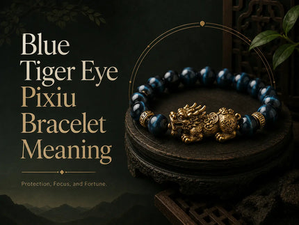 Blue Tiger Eye Pixiu Bracelet Meaning: Focus, Guarded Wealth, and Daily Boundaries