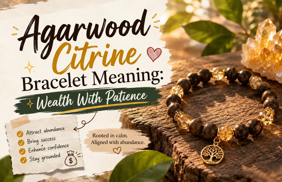 Agarwood Citrine Bracelet Meaning: Wealth With Patience