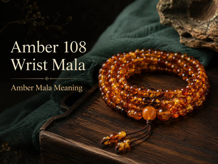 Amber Mala Meaning: How a 108 Wrist Mala Carries Warmth and Intention