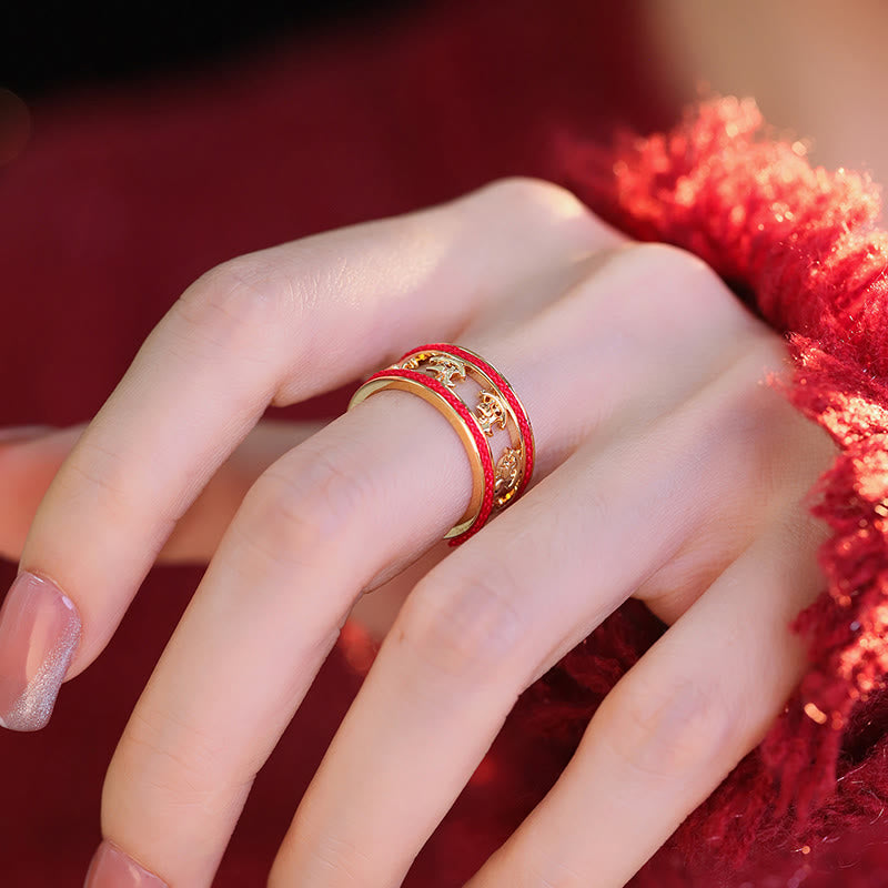 Fortune Horizon Double-Layer Copper Ring