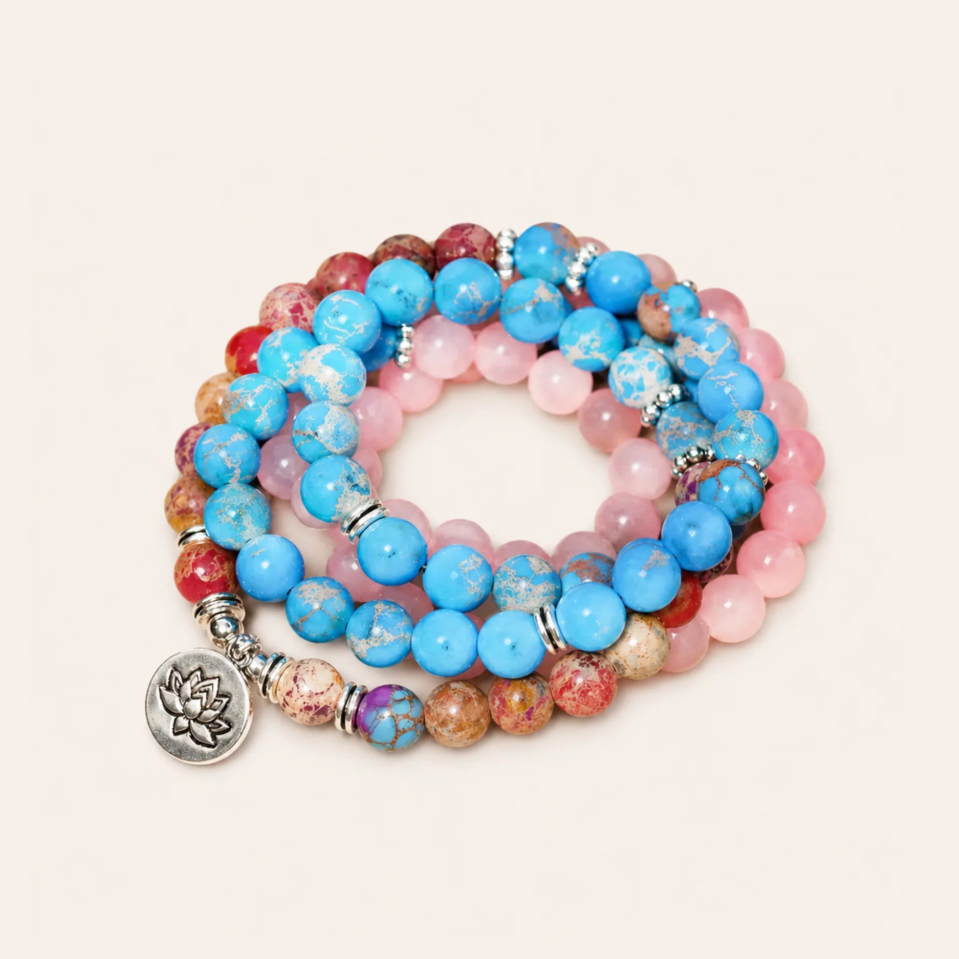 Purple Lotus 108 Mala