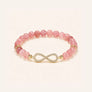 Pink Stone Beaded Bracelet